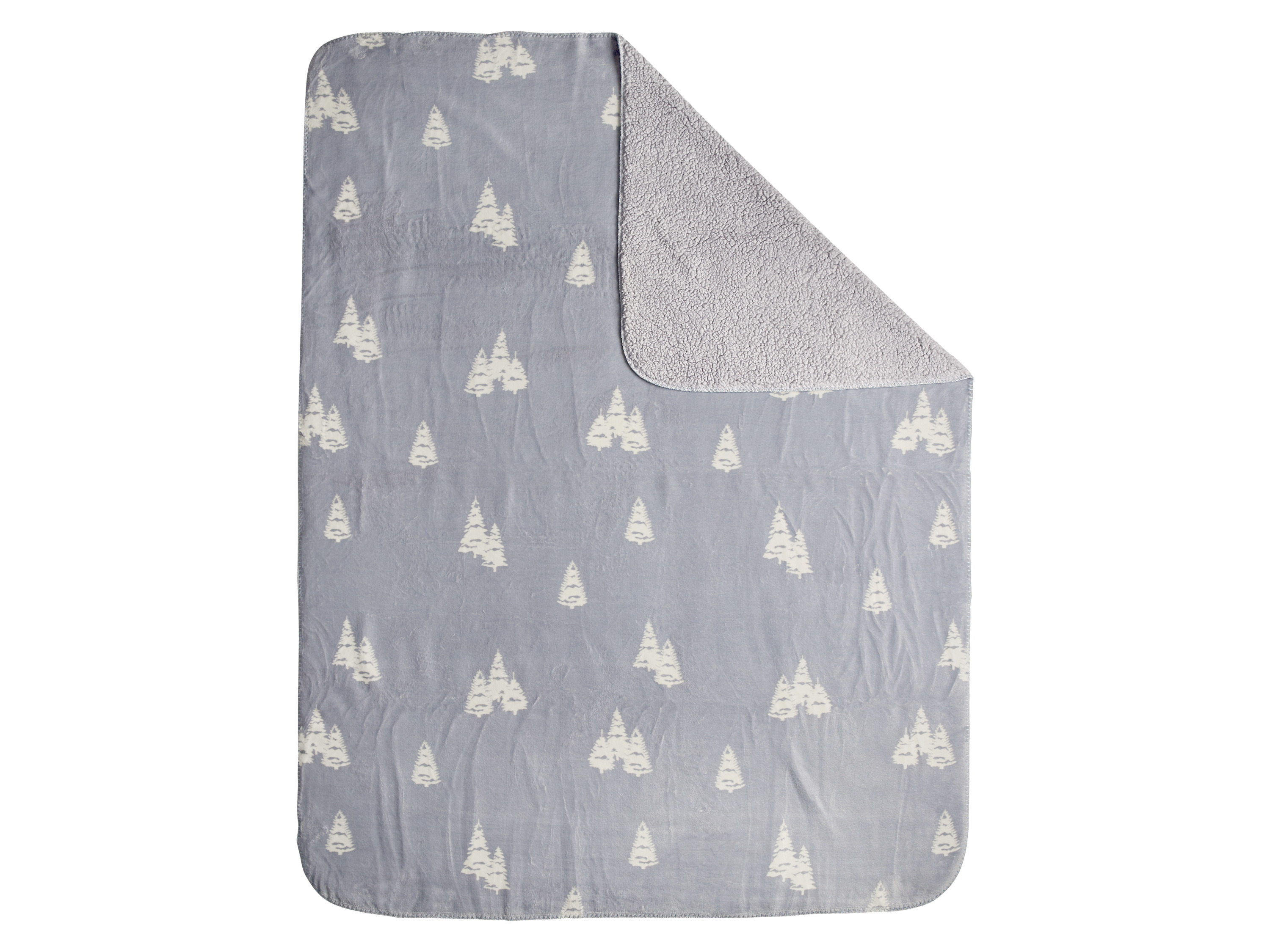 Thumbnail - LIVARNO home Teddyfleece-Kuscheldecke, 140 x 180 cm (Grau)