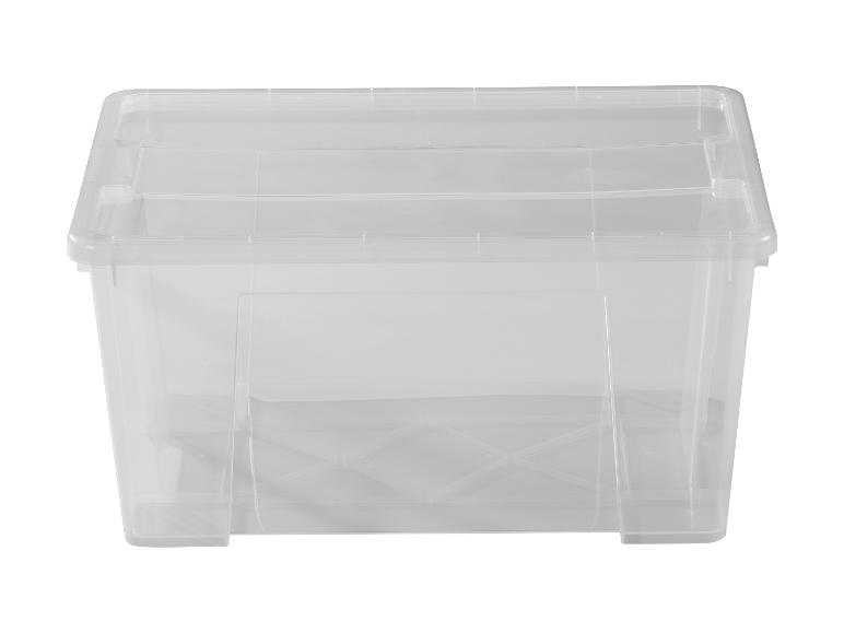 Transparente Kunststoff-Aufbewahrungsbox mit Deckel