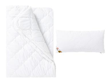 LIVARNO home Duo-Steppbett Polygiene und Kissen