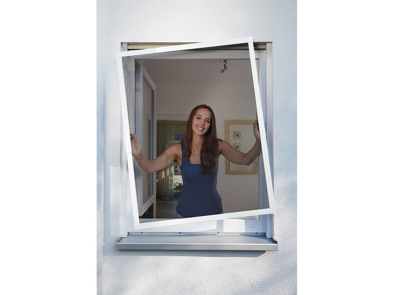 Gehe zu Vollbildansicht: Schellenberg Fliegengitterfenster TELESCOPE, weiß, 100 x 120 cm - Bild 1