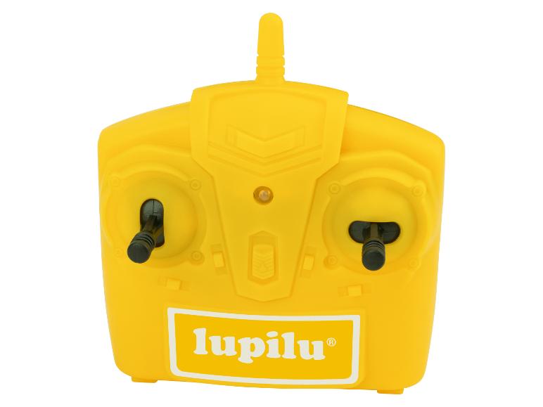 Gelbe Spielzeugfernbedienung mit Lupilu-Logo