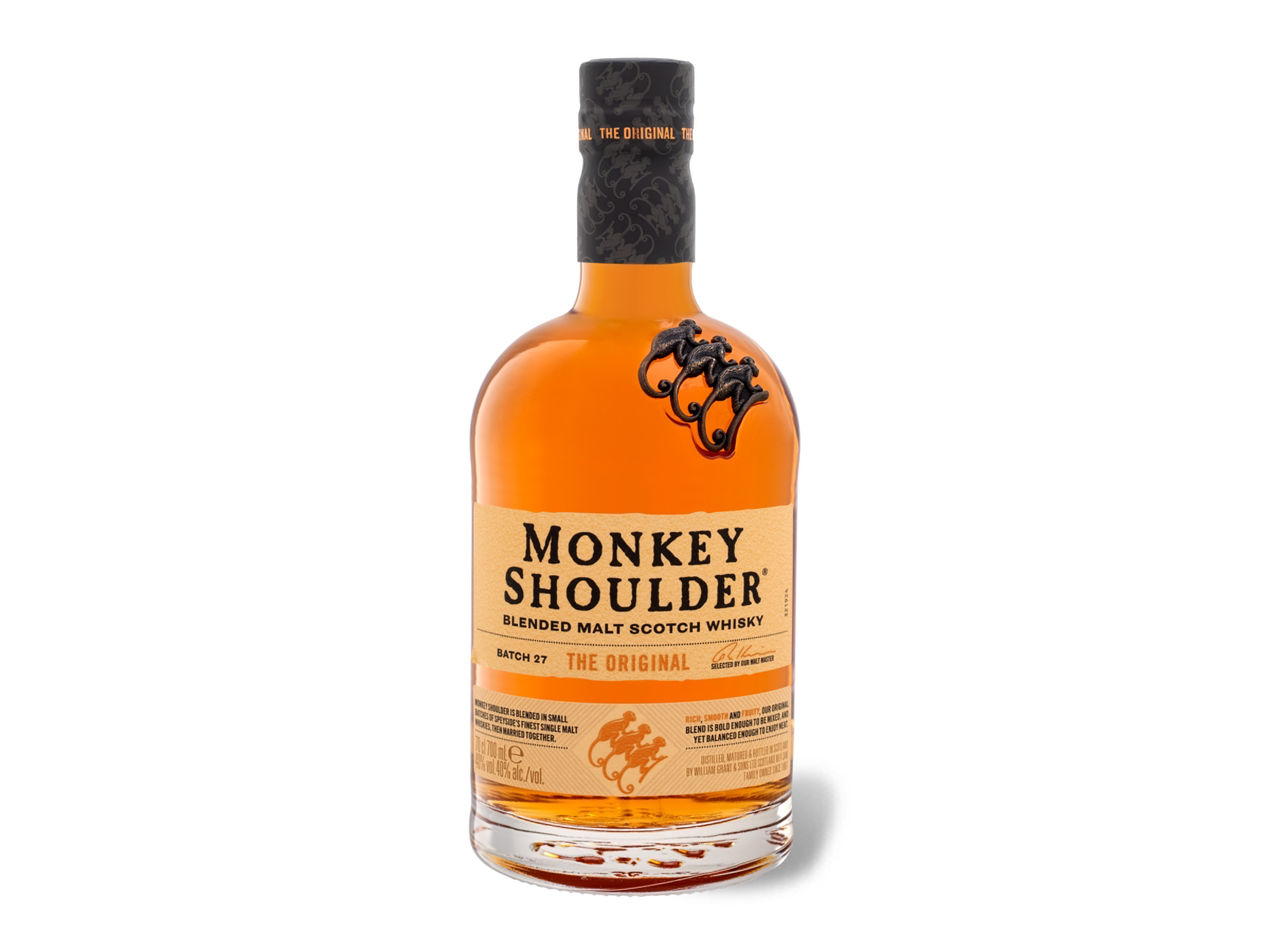 MONKEY SHOULDER Blended Malt Scotch Whisky The Original Batch 27 40% Vol""