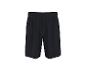 Schwarze Sportshorts mit elastischem Bund und dezentem Logo.