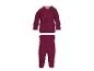 LUPILU® Premium Baby Strick-Set in Bordeaux, bestehend aus Pullover und Hose.