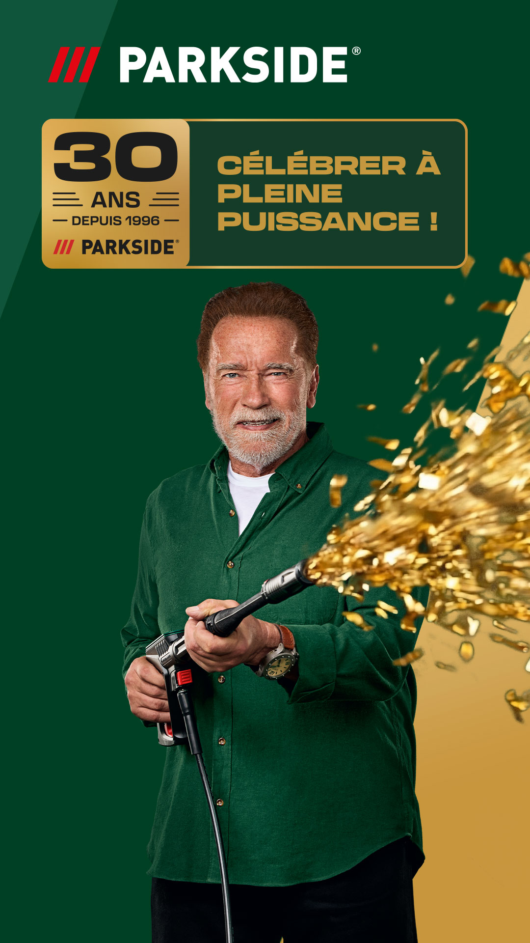 Bannière célébration 30 ans de PARKSIDE Pleine Puissance (Mobile & App)