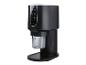 Schwarze Eismaschine für gefrorene Desserts, mit Touch-Bedienfeld für verschiedene Funktionen.