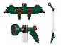 Parkside Gartenbewässerungszubehör: Verteiler, Spritzpistole und Gießstab.