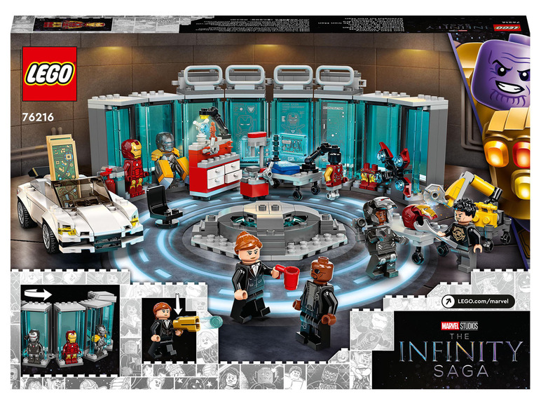 Gehe zu Vollbildansicht: LEGO® Marvel Super Heroes LEGO Marvel 76216 »Iron Mans Werkstatt« - Bild 8