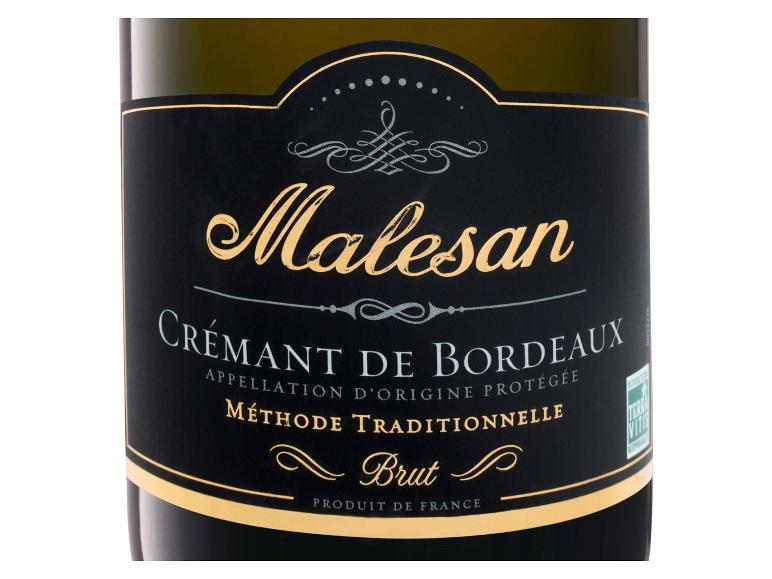 Malesan Crémant de Bordeaux Brut Sekt.