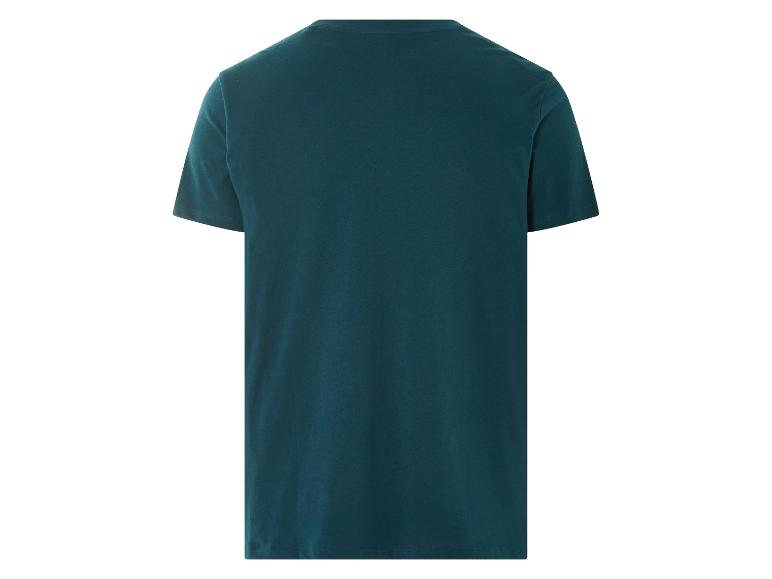 Herren-T-Shirt, Rückseite, dunkelgrün.