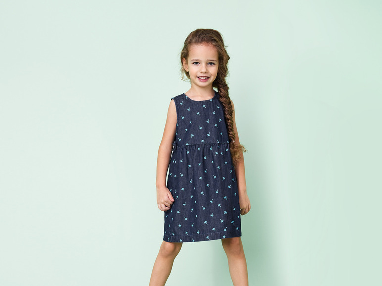 Gehe zu Vollbildansicht: lupilu® Kleinkind Denim Kleid aus reiner Baumwolle - Bild 3