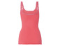 Ein rosa Tanktop mit Spitze.