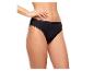 Schwarze Damen-Unterhose mit Spitze.