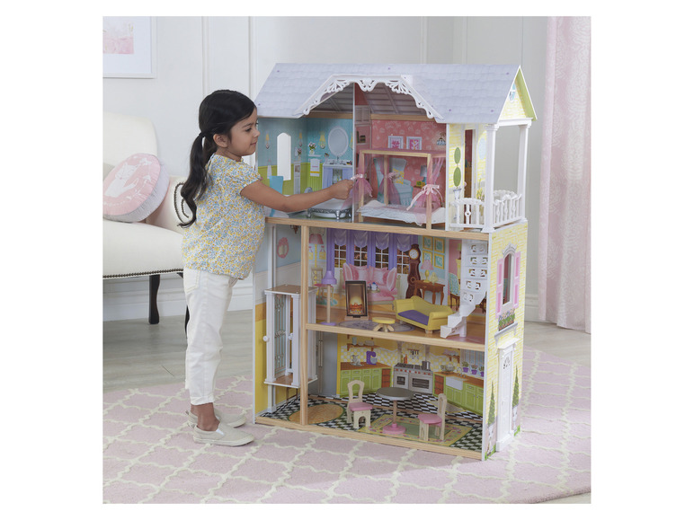 Gehe zu Vollbildansicht: KidKraft Puppenhaus »Kaylee«, 1,2 m, aus Holz, mit Aufzug - Bild 2