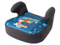 Ein Autositz mit Rückenlehne mit Paw Patrol Motiv.
