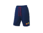 Marineblaue Lidl Trek Sportshorts mit roten Kordeln.