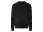 Ein schwarzer Pullover mit langen Ärmeln.