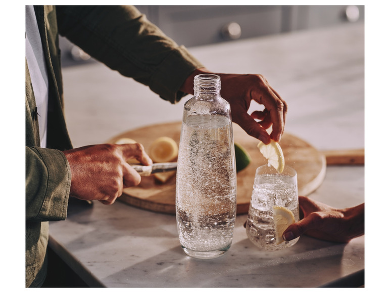 Gehe zu Vollbildansicht: SodaStream Ersatzflaschen 2er-Set, 1 l, für DUO Sprudler, Glas - Bild 6