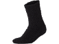 Weiche, bequeme schwarze Frotteesocke.