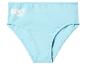 Hellblauer Kinder-Slip mit weißem „BLUEY“-Aufdruck am Bund.