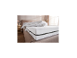 LIVARNO HOME Komfortschaummatratze auf einem Bett mit einer weißen Bettdecke.