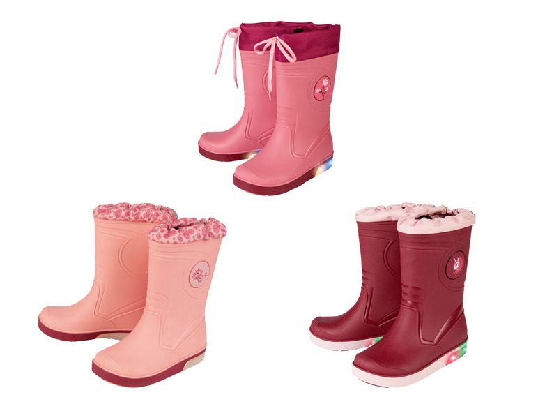Go to full-screen view: LUPILU® toddler girls' rain boots, waterproof, windproof & easy-care - Image 1