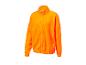 Orangefarbene Reißverschlussjacke, Sportstyle.