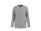 Graues Herren-Langarmshirt mit Rundhalsausschnitt