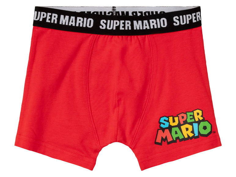 Gehe zu Vollbildansicht: Nintendo Super Mario Kinder Boxershorts, 2 Stück, mit hohem Baumwollanteil - Bild 3