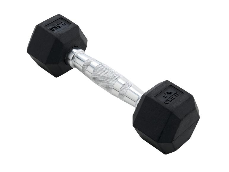 Schwarze 2,5 kg Hantel mit Metallgriff
