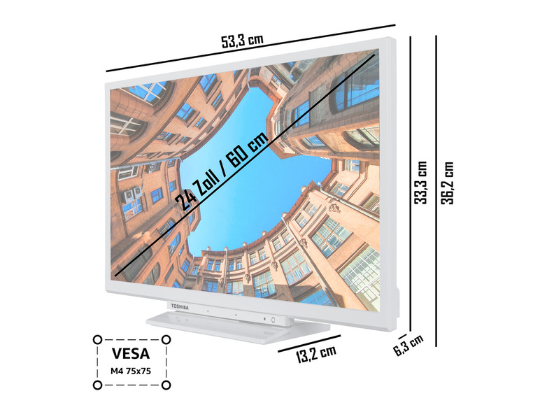 Gehe zu Vollbildansicht: TOSHIBA Fernseher »24WK3C64DAW« Smart TV 24 Zoll HD Alexa Built-In - Bild 3