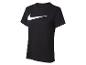 Schwarzes Nike T-Shirt mit weißem Logo.