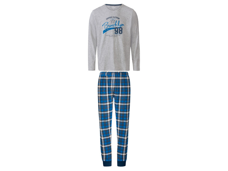 Gehe zu Vollbildansicht: LIVERGY® Herren Pyjama, mit Baumwolle - Bild 9