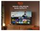 Fernseher mit smarter Oberfläche, der verschiedene Streaming-Inhalte und Apps anzeigt.