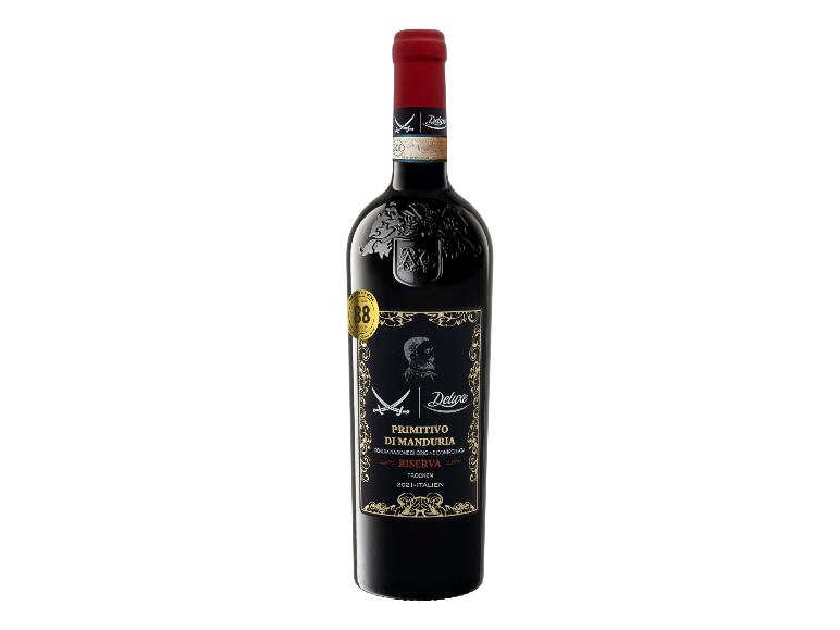 Flasche Deluxe Primitivo di Manduria Riserva Wein.