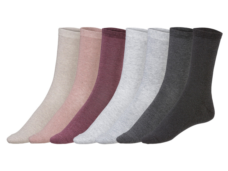Gehe zu Vollbildansicht: Esmara Loungewear Damen Socken, 7 Paar, mit hohem Bio-Baumwollanteil - Bild 2