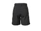 Schwarze Herrenshorts mit Gürtel, Rückansicht.