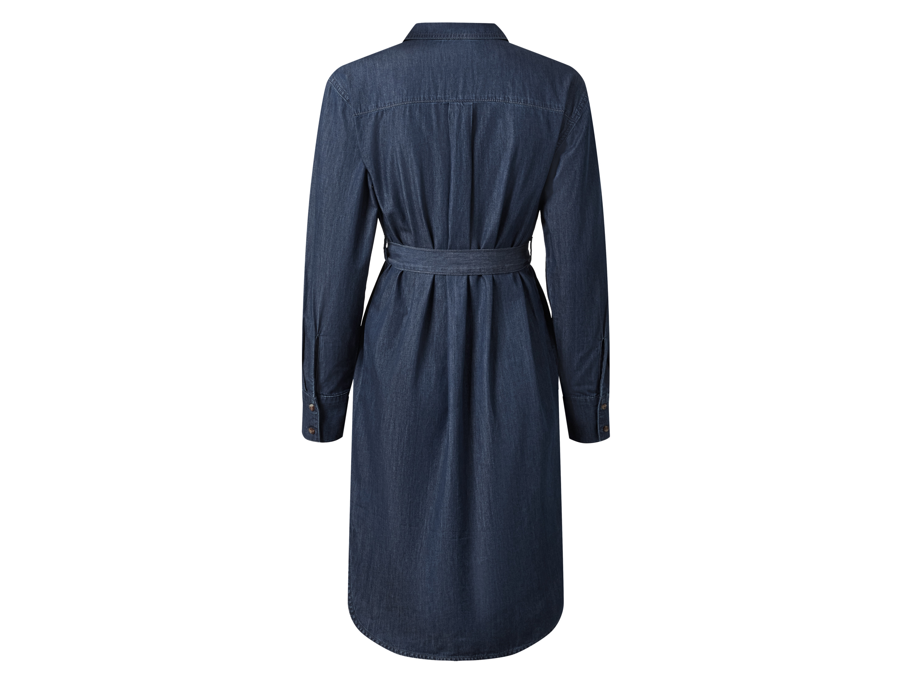 Thumbnail - esmara® Damen Jeanskleid, mit Bindegürtel (Blau, 44)