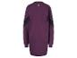 Lilafarbene Sweatshirt-Kleid von Jette Sport mit schwarzen Details.
