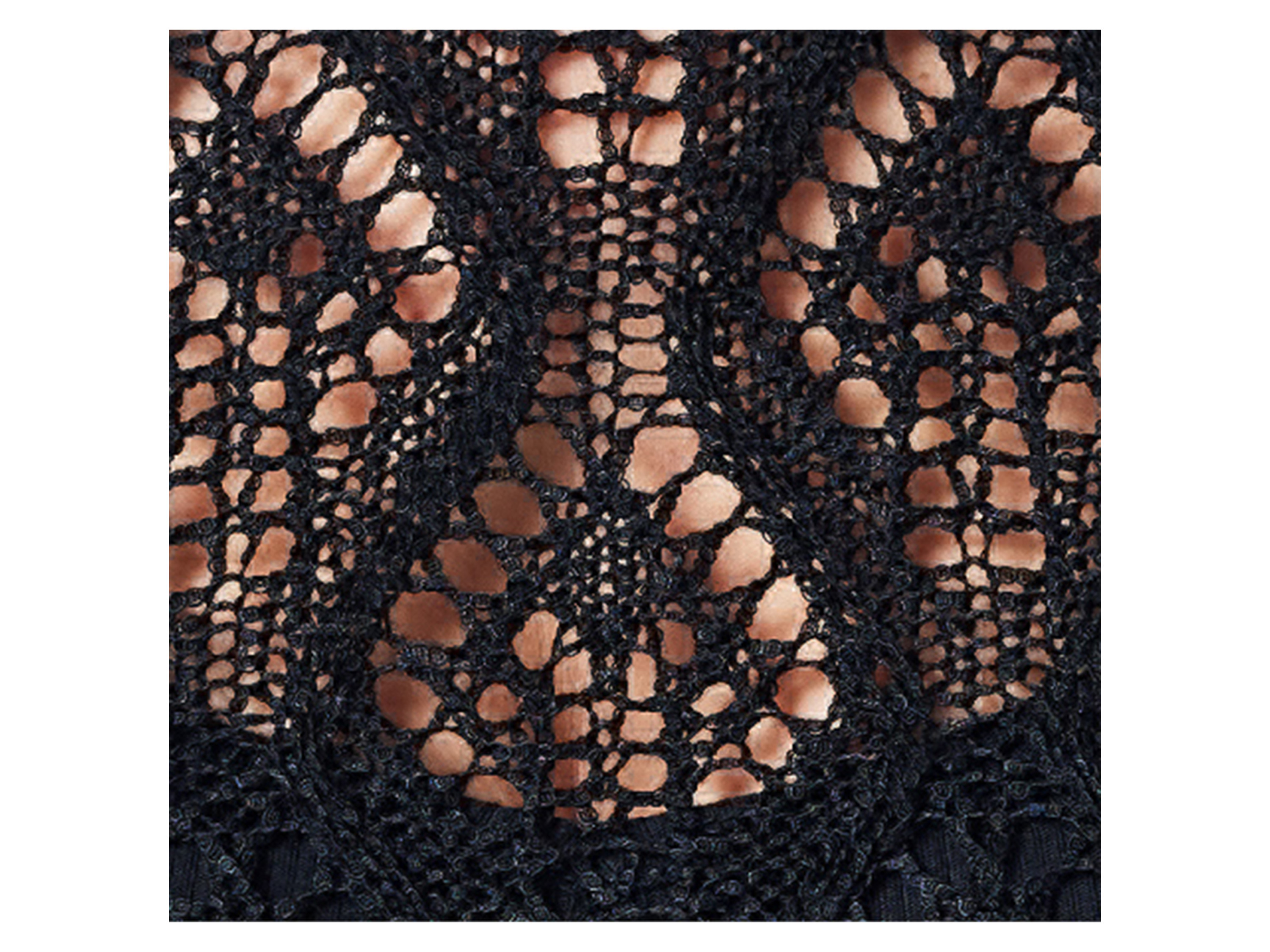 Thumbnail - esmara® Damen Pullover Lochstrick (Schwarz, M(40/42))