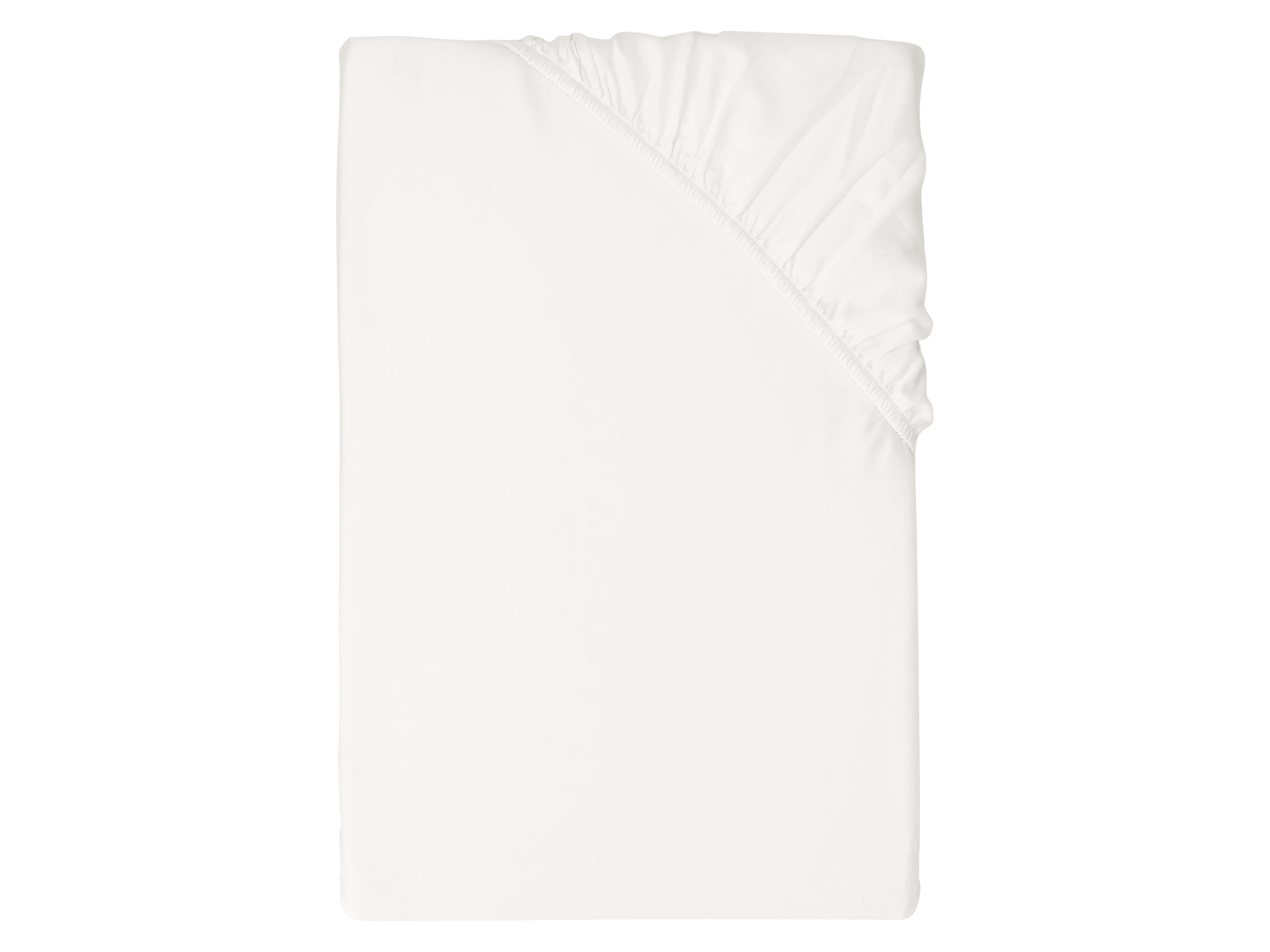 LIVARNO® Luxus Satin Spannbettlaken, 90-100 x 200 cm (Weiß)