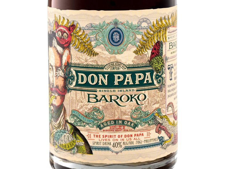 40% (Rum-Basis) Vol Papa Baroko Don