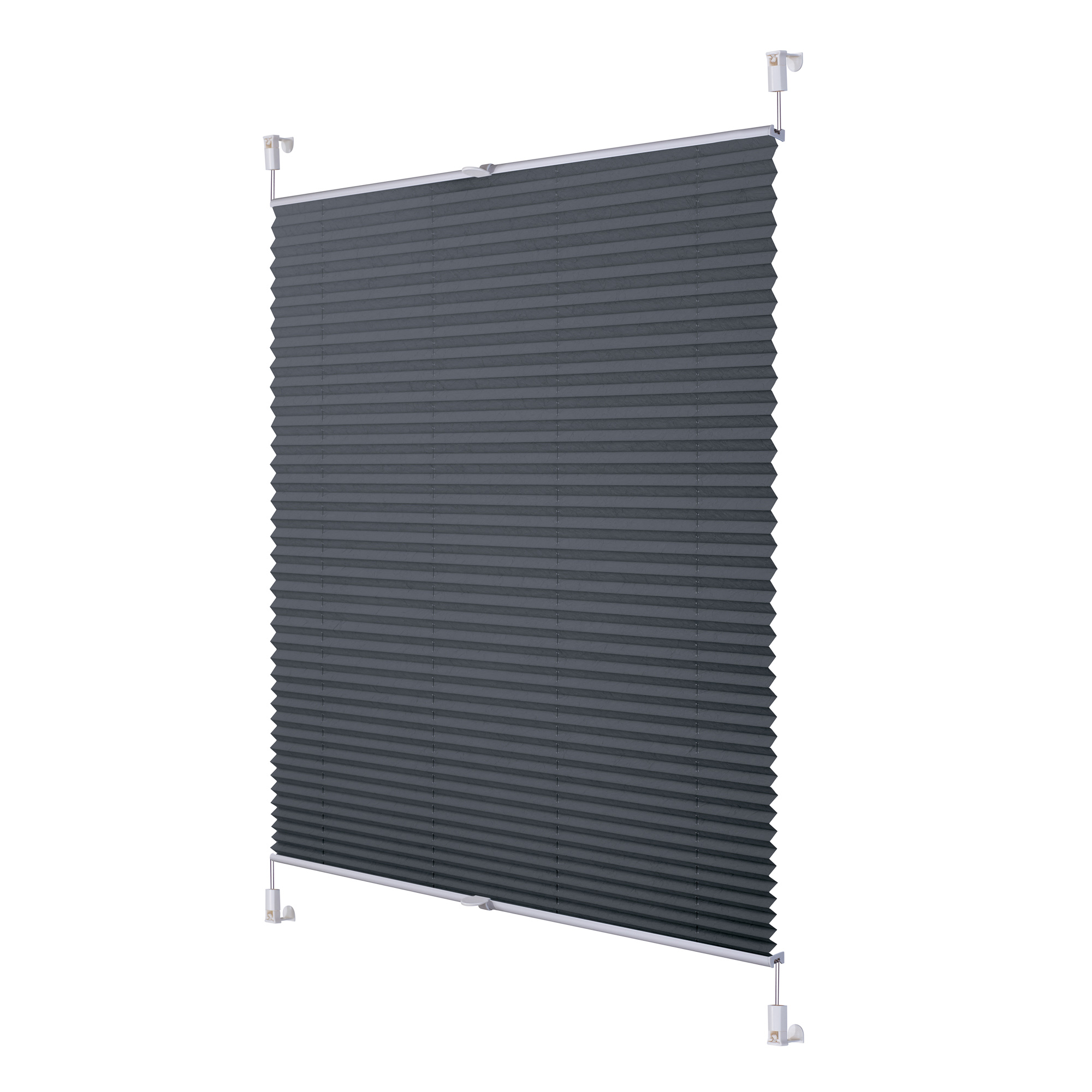 Thumbnail - Lichtblick Plissee Klemmfix, ohne (Grau, 50x130 cm)