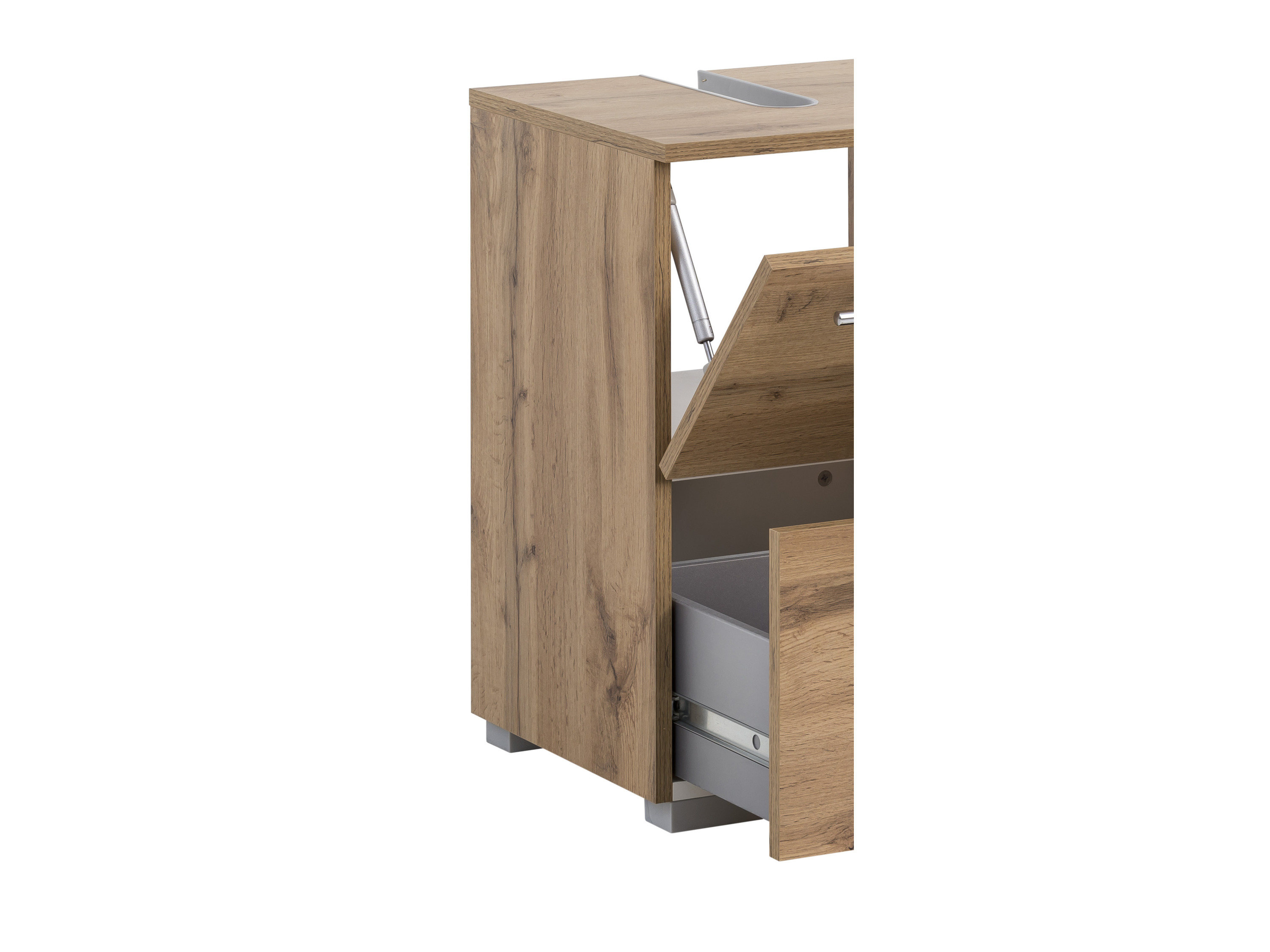 SCHILDMEYER Waschbeckenunterschrank Carlos (Breite 60 cm, Eiche Landhaus) – Bild 2 von 2