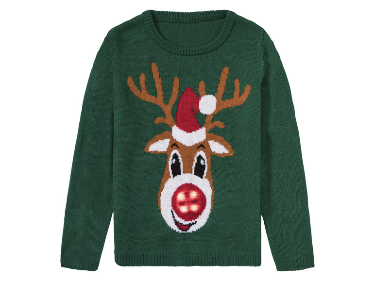 Gehe zu Vollbildansicht: lupilu® Kleinkinder Pullover mit weihnachtlichen Motiven - Bild 1