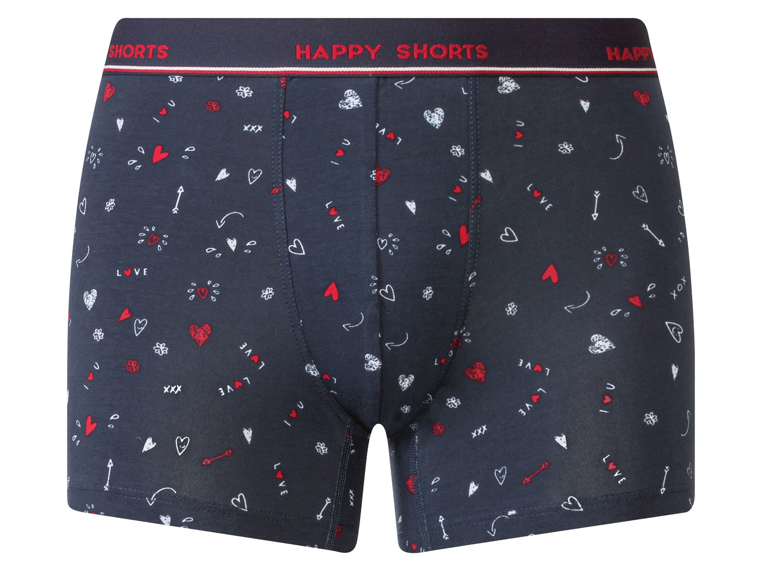 Happy Shorts Boxer da uomo, confezione da 3 pezzi, set 3, S