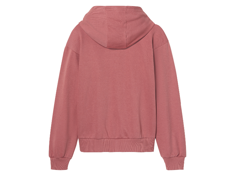 Rosa Kapuzenpullover.