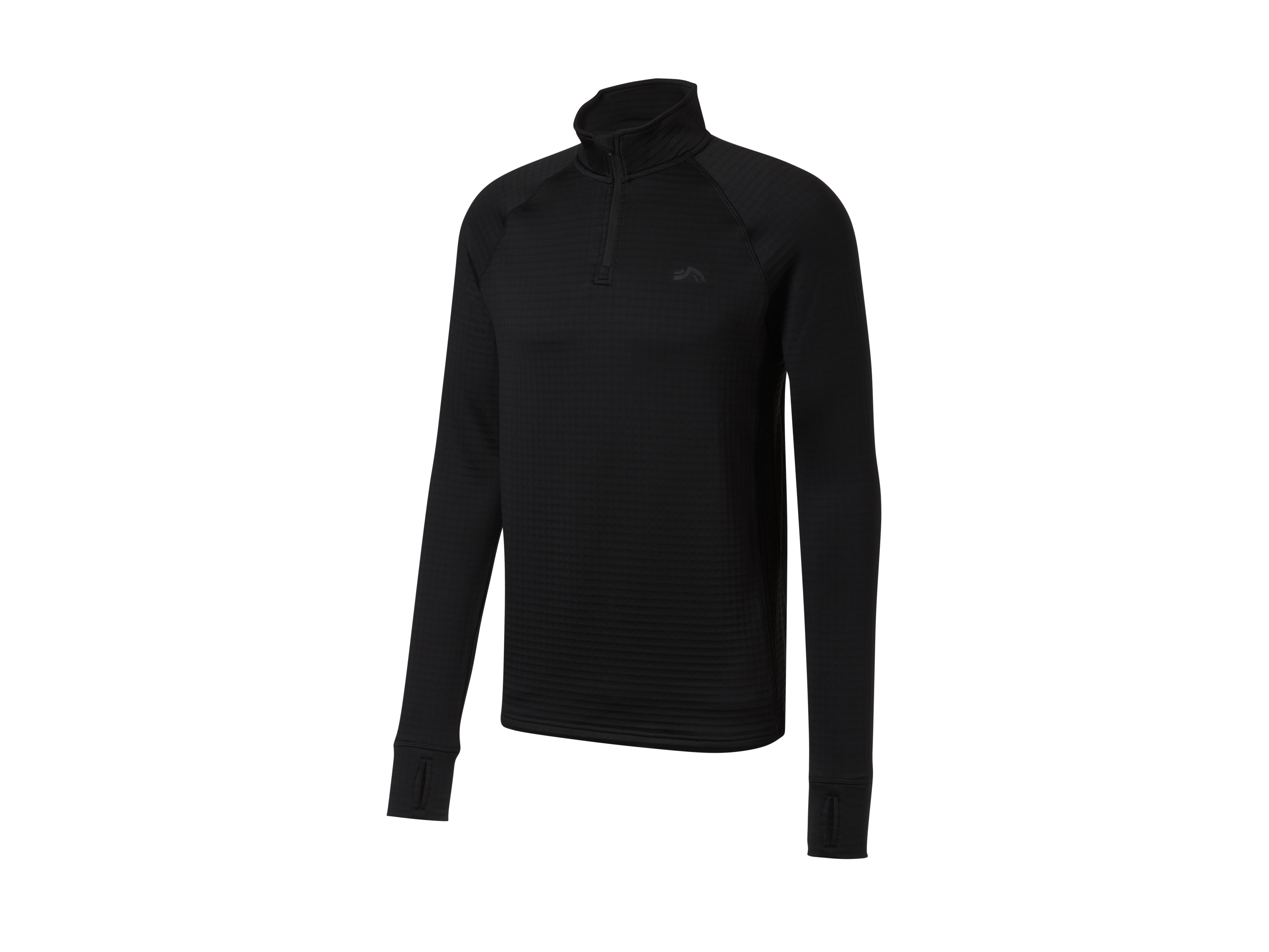 CRIVIT Herren Funktionsshirt mit Fleece-Innenseite (Schwarz, XL (56/58))