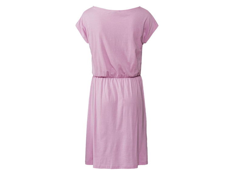 Gehe zu Vollbildansicht: esmara® Damen Kleid, mit weitem Rundhalsausschnitt und überschnittenen Schultern - Bild 8
