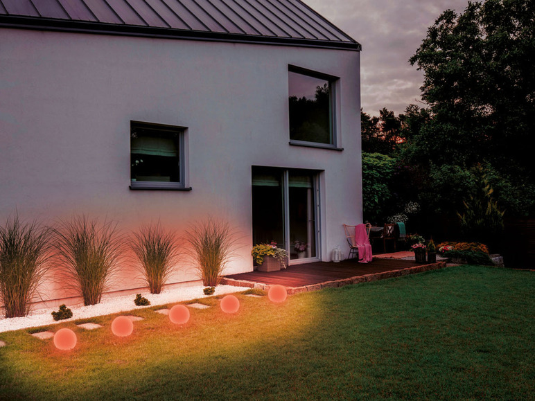 Gehe zu Vollbildansicht: LIVARNO home LED Bodenlichterkette, 5er, dimmbar, Zigbee Smart Home - Bild 7